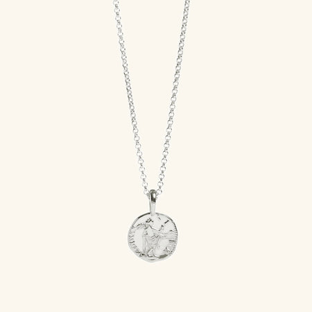 Venus Coin Necklace Sterling Silver